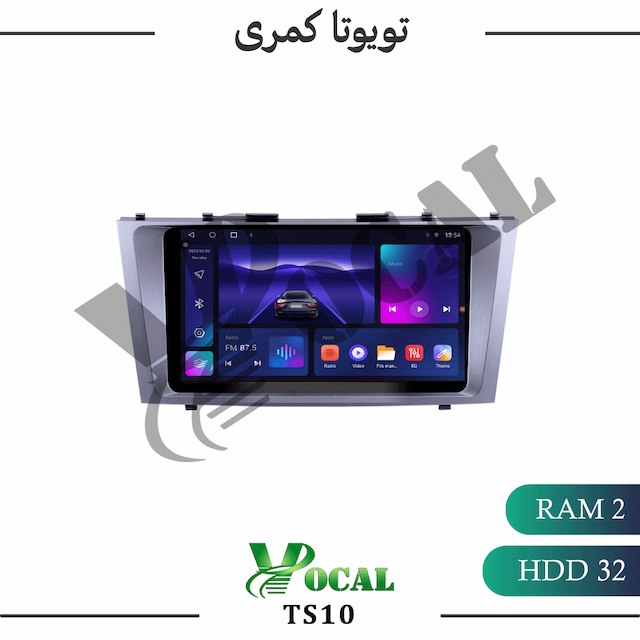 مانیتور تویوتا کمری 2002 - 2008 - سری TS10