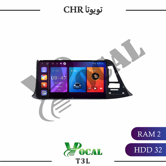 مانیتور تویوتا CHR - وینکا T3L