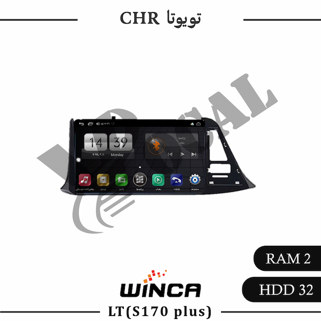 مانیتور تویوتا CHR - وینکا LT855(S170 plus)